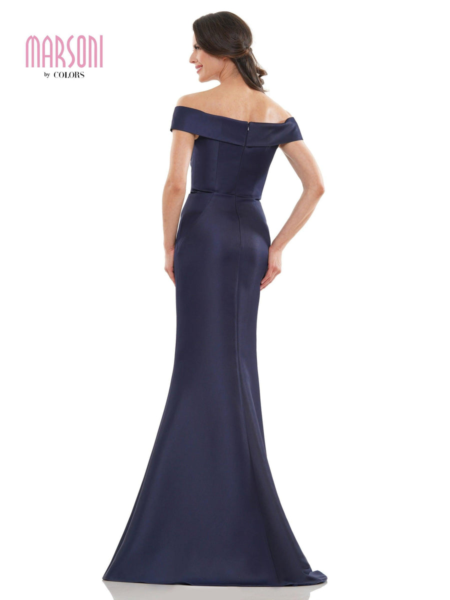 Marsoni Long Formal Off Shoulder Mermaid Dress 1142 - The Dress Outlet