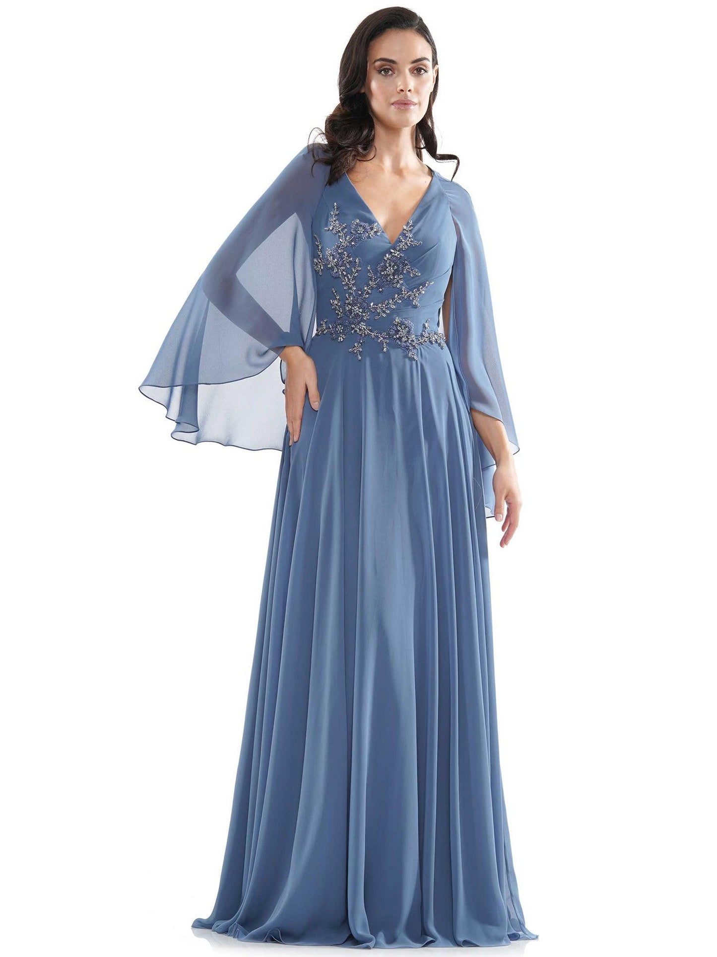 Marsoni Long Mother of the Bride Chiffon Gown 1094 - The Dress Outlet