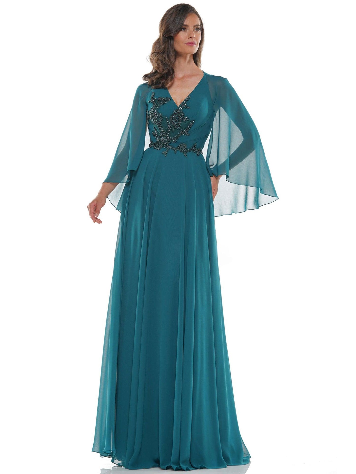 Marsoni Long Mother of the Bride Chiffon Gown 1094 - The Dress Outlet