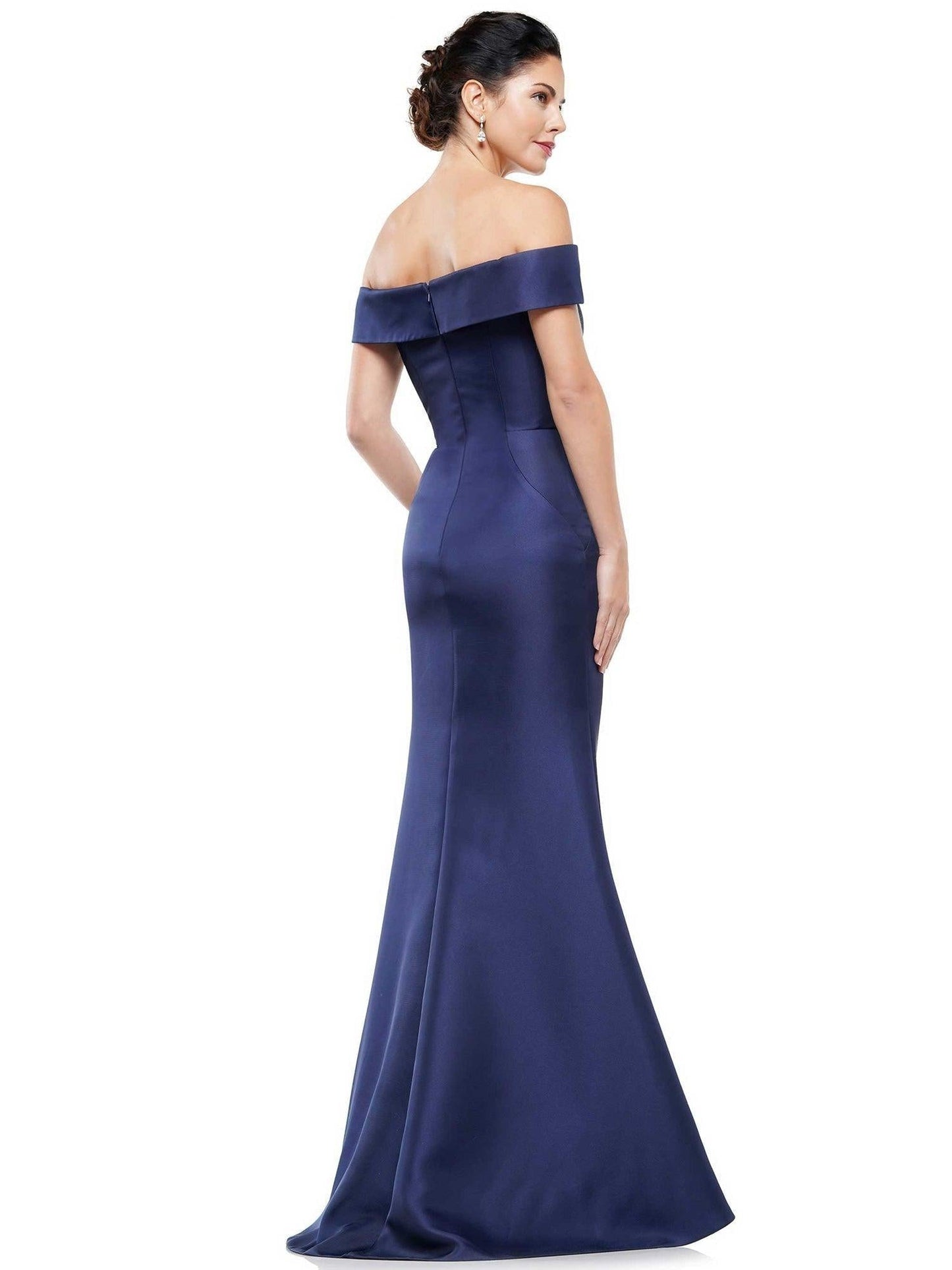 Marsoni Mother of the Bride Long Satin Dress 1003 - The Dress Outlet