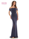 Marsoni Long  Off Shoulder Formal Dress 1165 - The Dress Outlet
