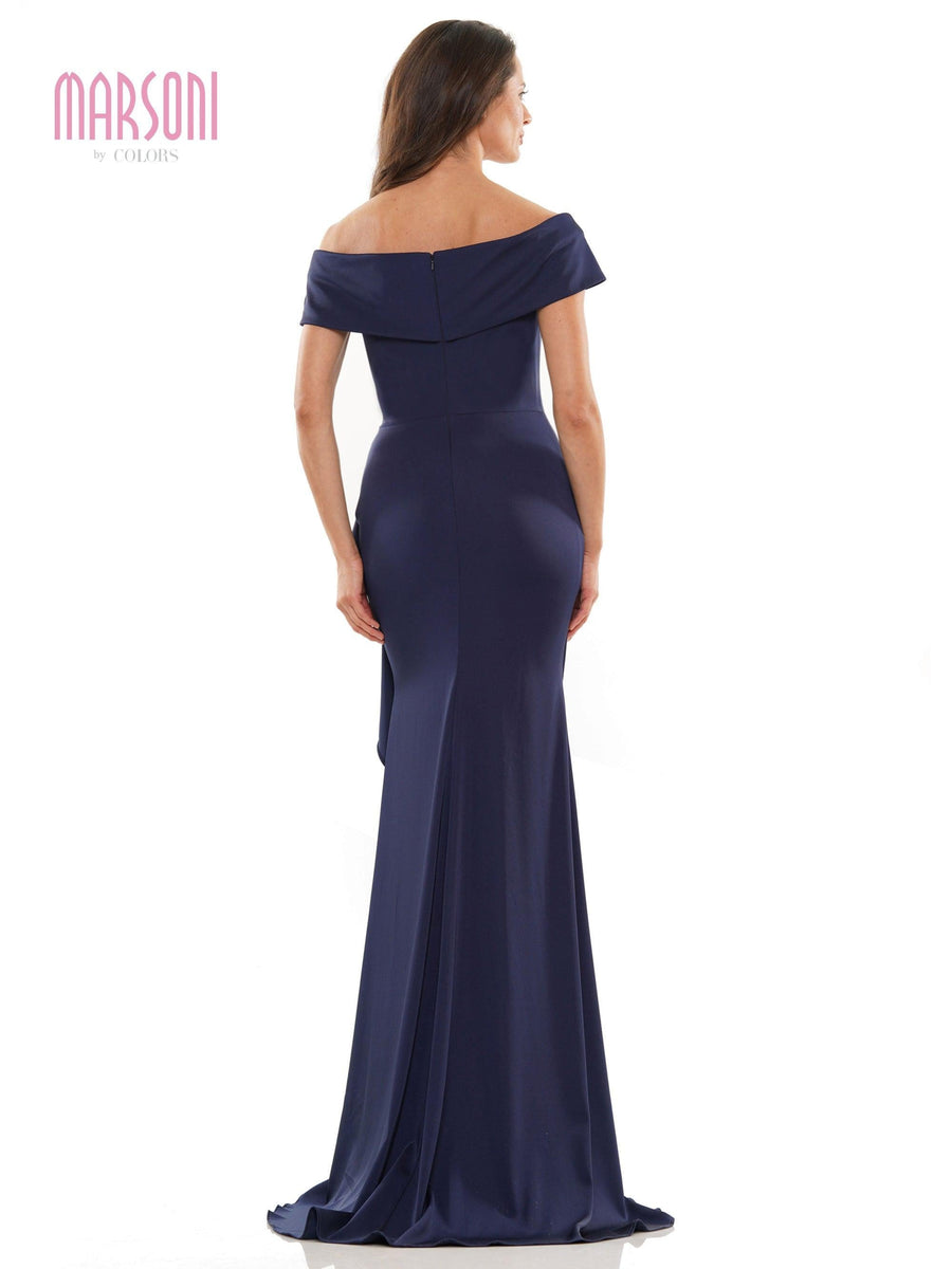 Marsoni Long Off Shoulder Formal Dress 1180 - The Dress Outlet