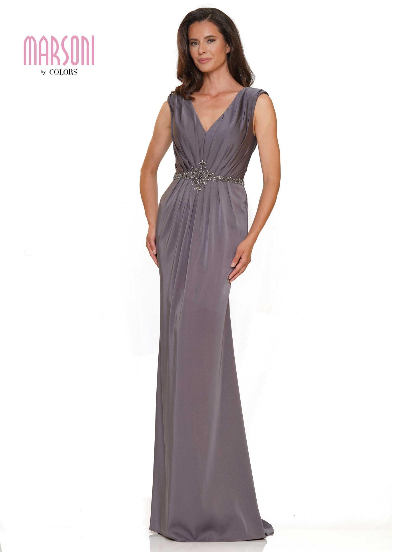 Marsoni Long Sleeveless Formal Dress 1157 - The Dress Outlet