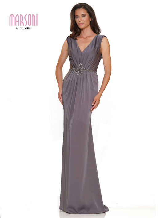 Marsoni Long Sleeveless Formal Dress 1157 - The Dress Outlet