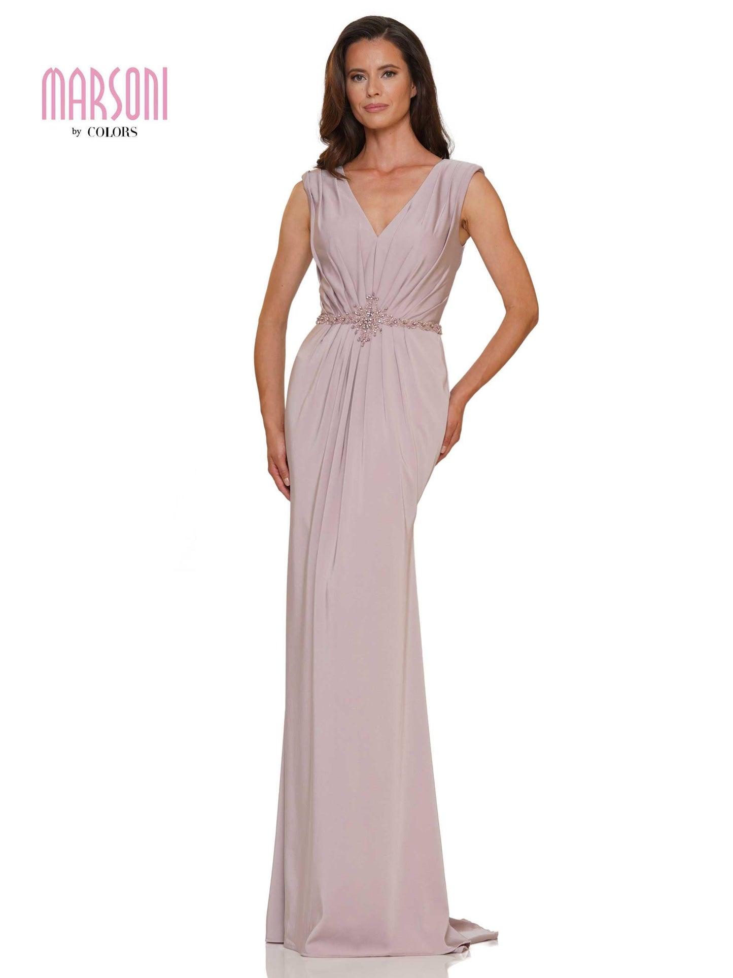 Marsoni Long Sleeveless Formal Dress 1157 - The Dress Outlet