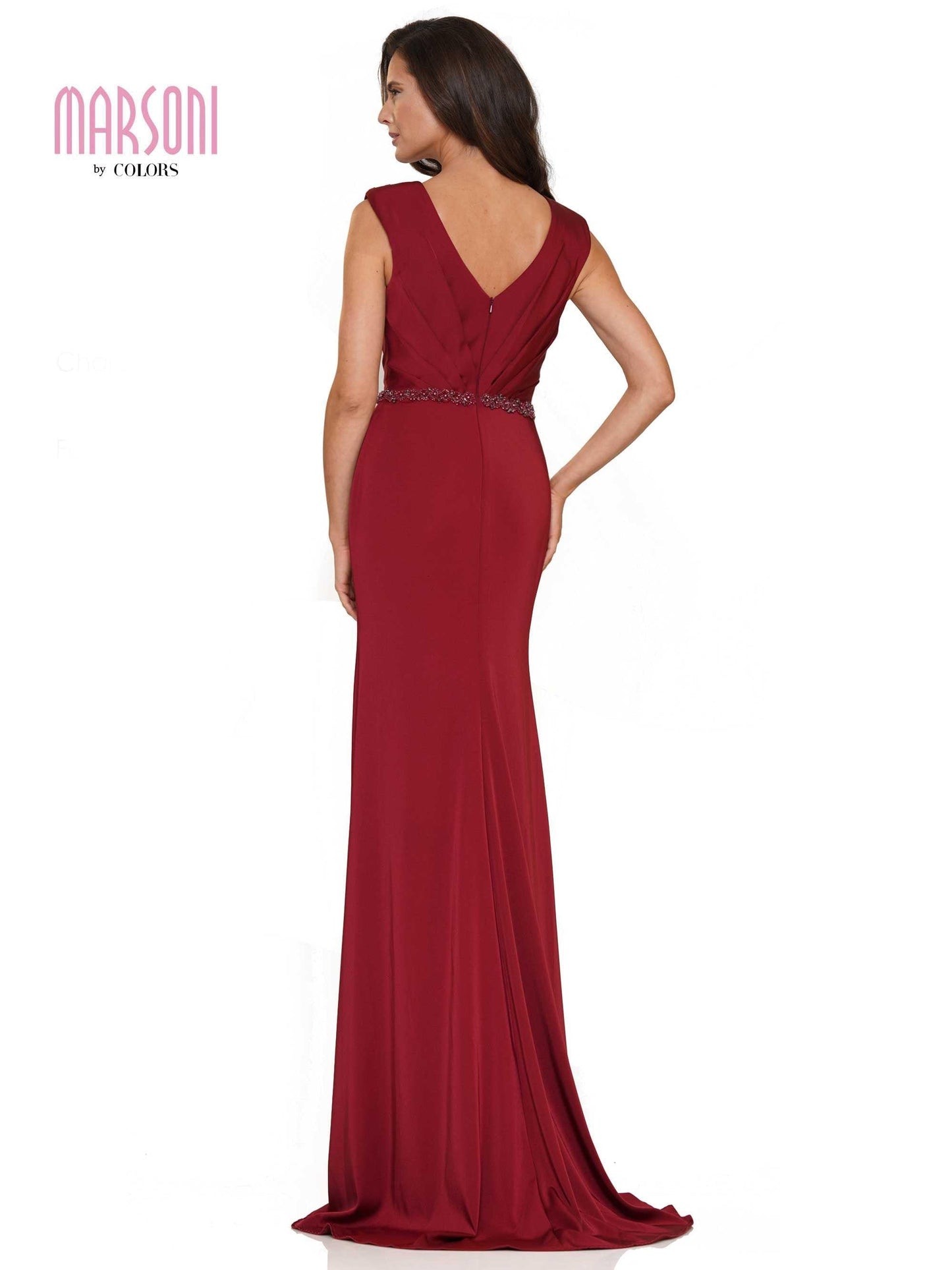 Marsoni Long Sleeveless Formal Dress 1157 - The Dress Outlet