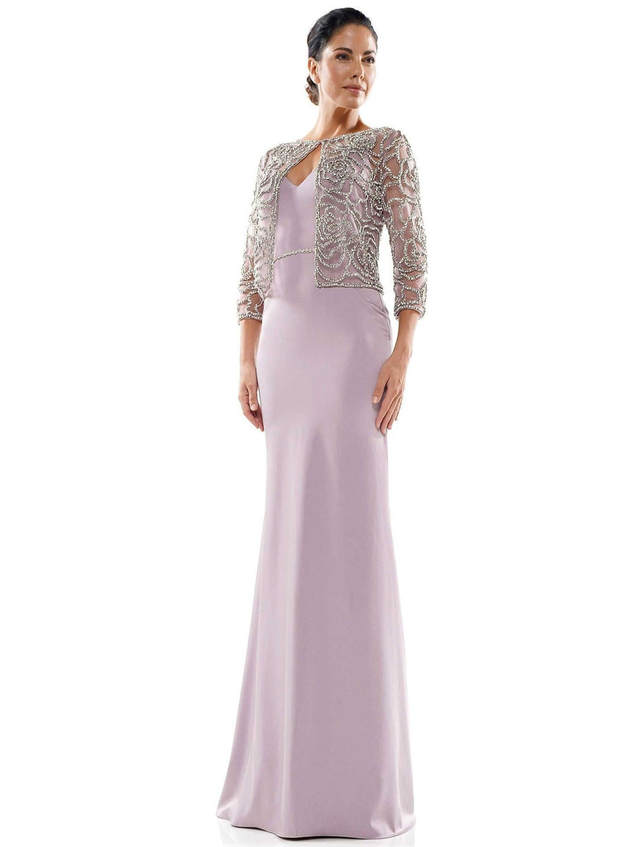 Marsoni Mother of the Bride Floral Long Dress 1001 - The Dress Outlet