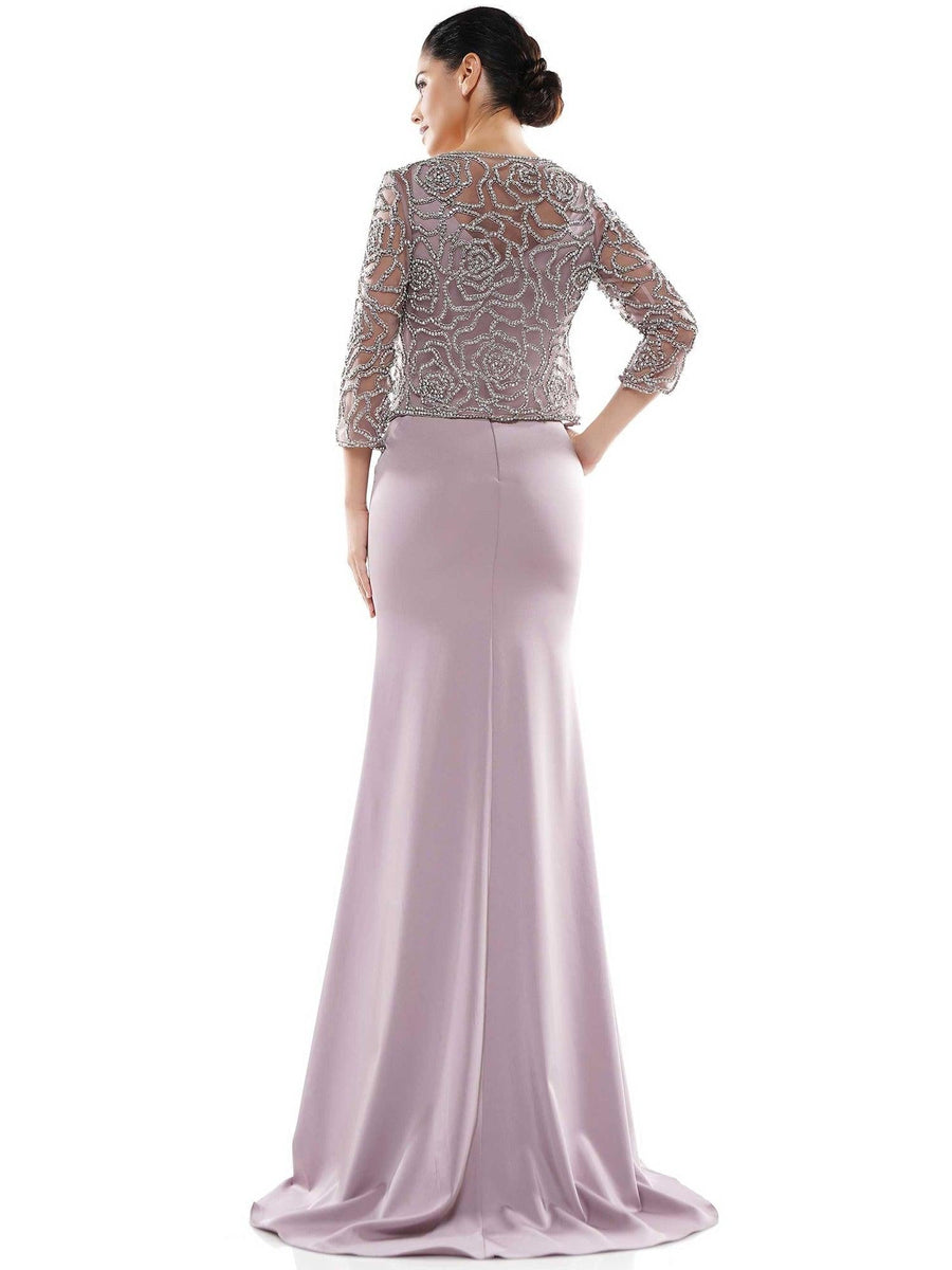 Marsoni Mother of the Bride Floral Long Dress 1001 - The Dress Outlet