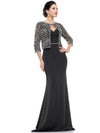 Marsoni Mother of the Bride Floral Long Dress 1001 - The Dress Outlet