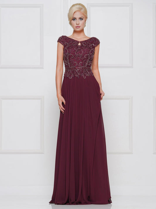 Marsoni Mother of the Bride Long Chiffon Dress 173 - The Dress Outlet