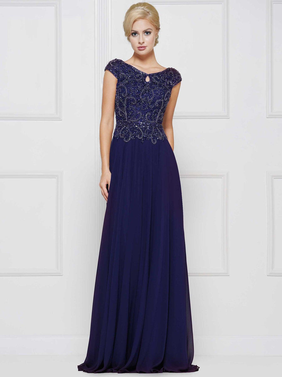Marsoni Mother of the Bride Long Chiffon Dress 173 - The Dress Outlet