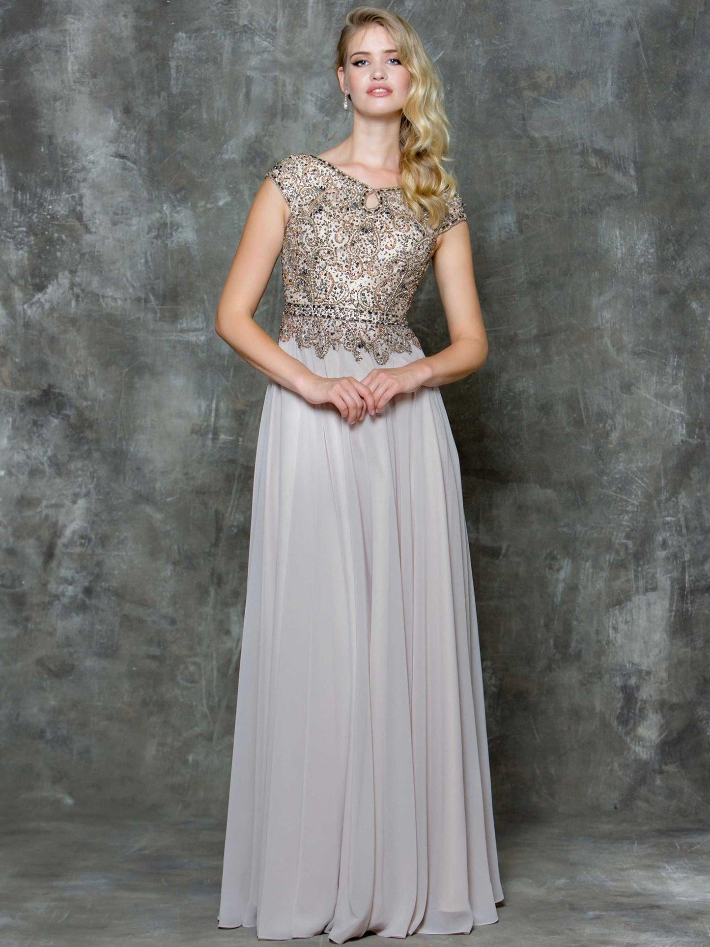 Marsoni Mother of the Bride Long Chiffon Dress 173 - The Dress Outlet