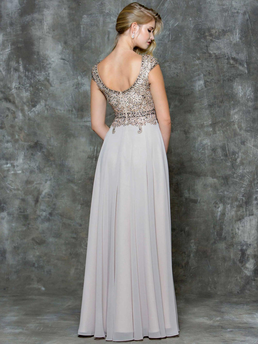 Marsoni Mother of the Bride Long Chiffon Dress 173 - The Dress Outlet