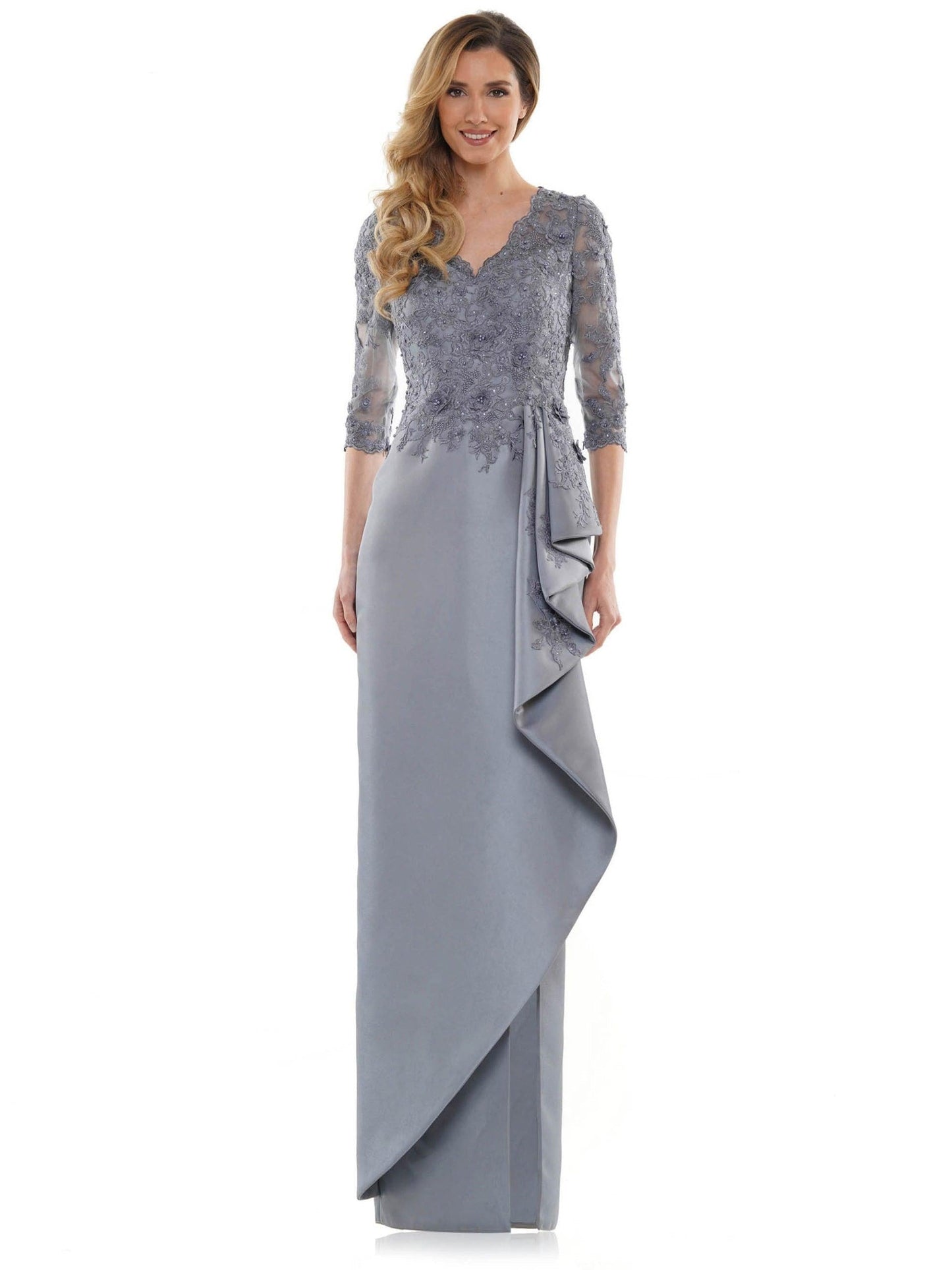 Marsoni Mother of the Bride Long Lace Dress 1134 - The Dress Outlet