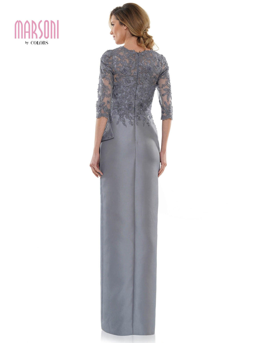 Marsoni Mother of the Bride Long Lace Dress 1134 - The Dress Outlet