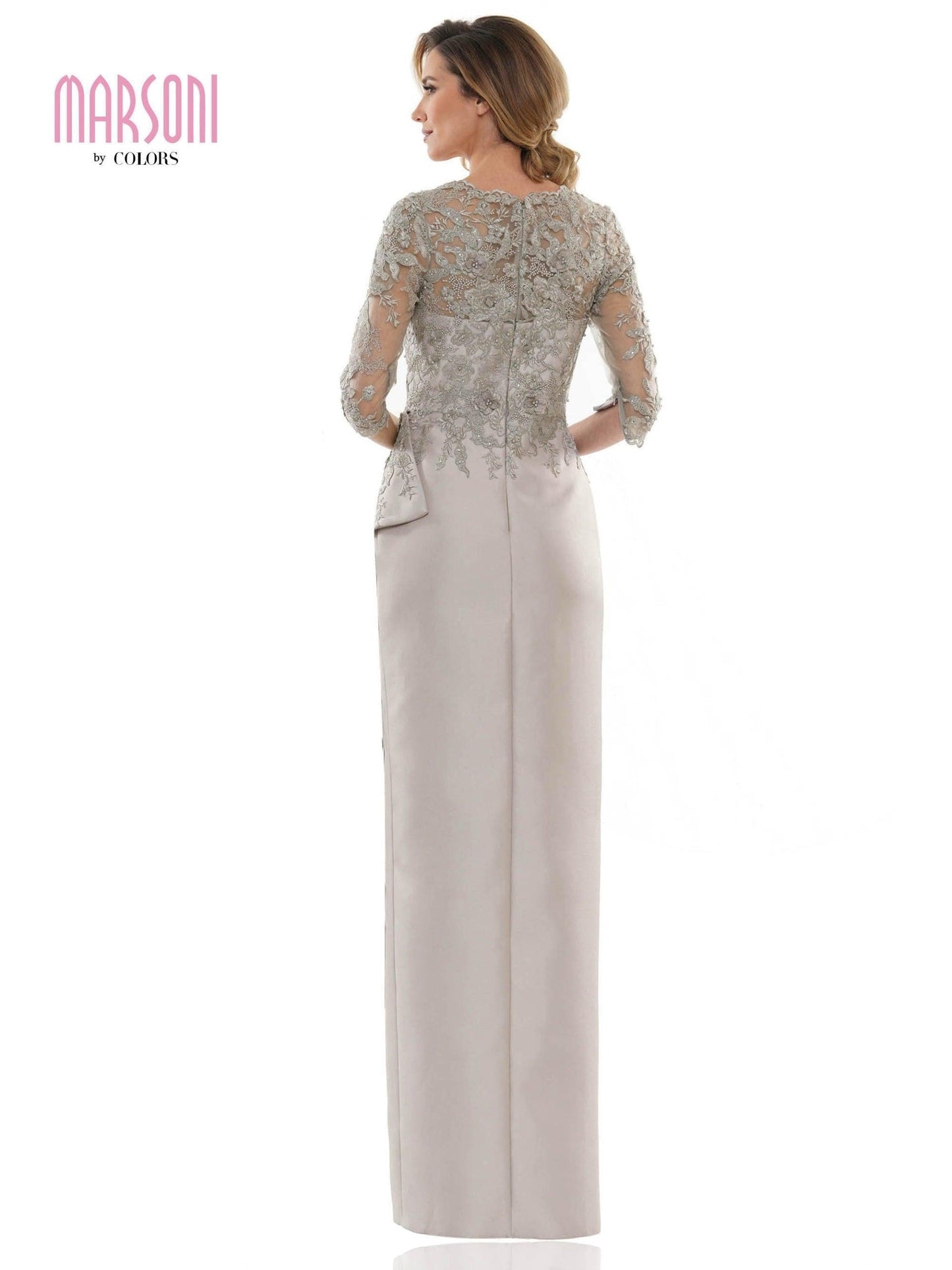 Marsoni Mother of the Bride Long Lace Dress 1134 - The Dress Outlet