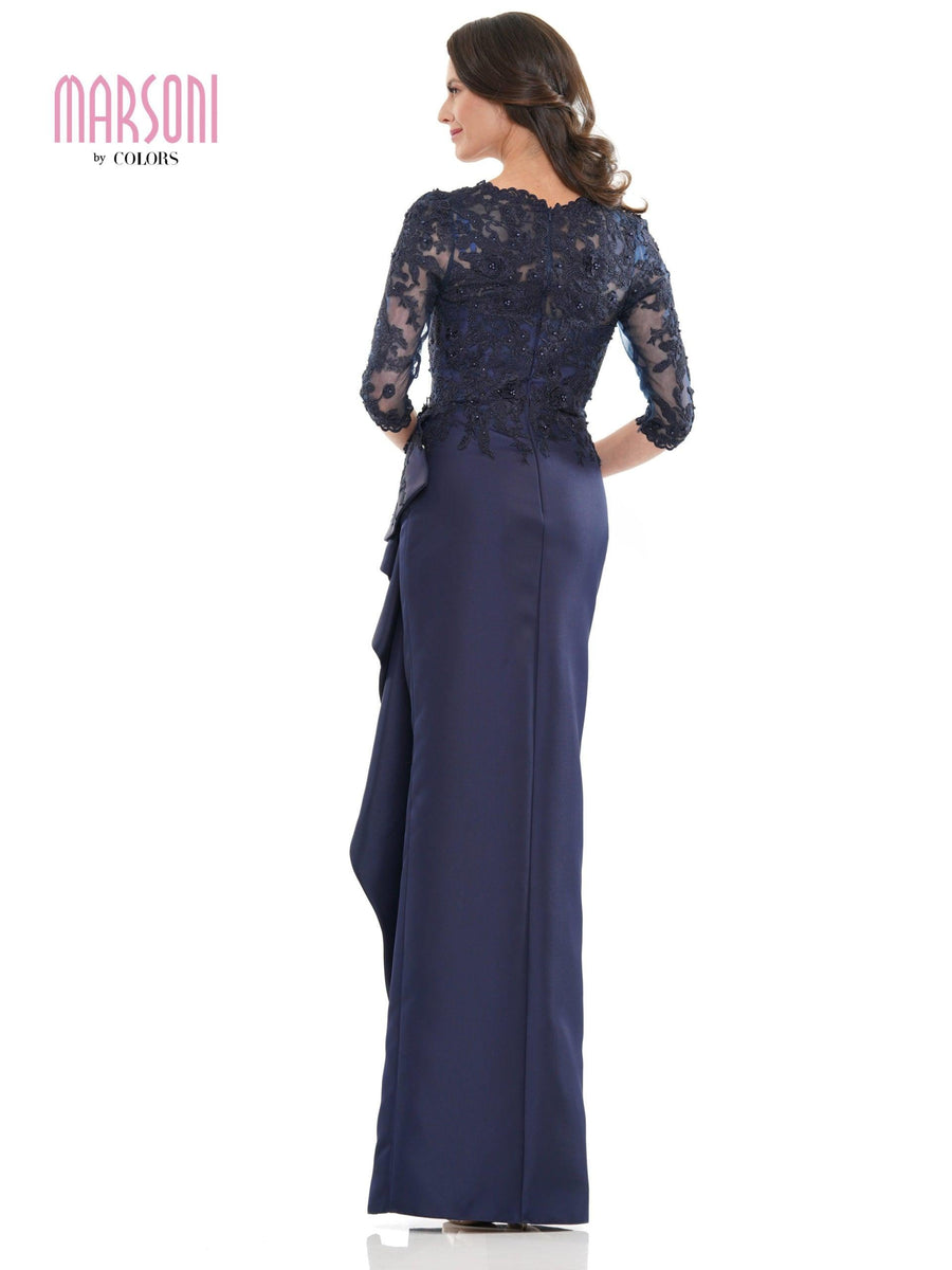 Marsoni Mother of the Bride Long Lace Dress 1134 - The Dress Outlet