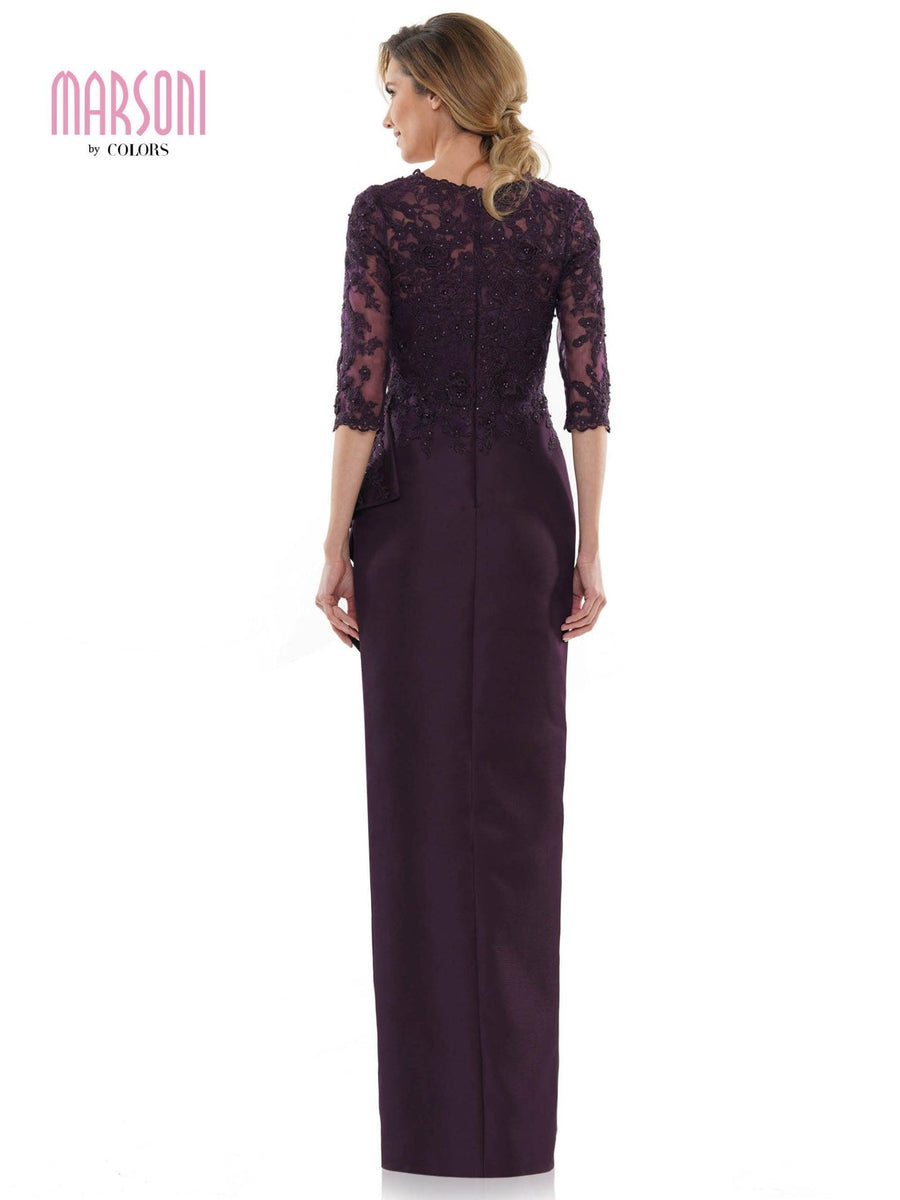 Marsoni Mother of the Bride Long Lace Dress 1134 - The Dress Outlet