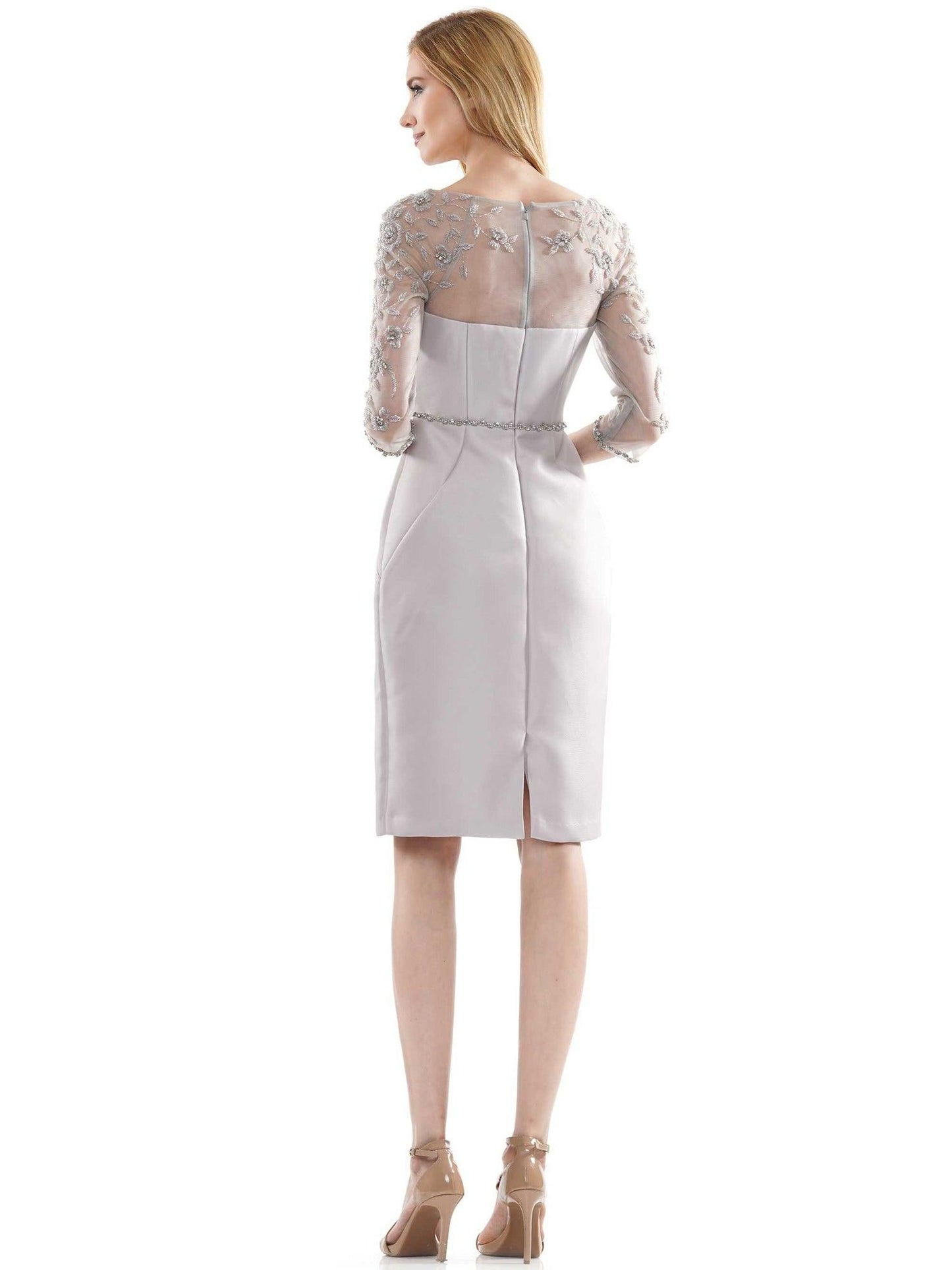 Marsoni Mother of the Bride Satin Short Dress 1061 - The Dress Outlet