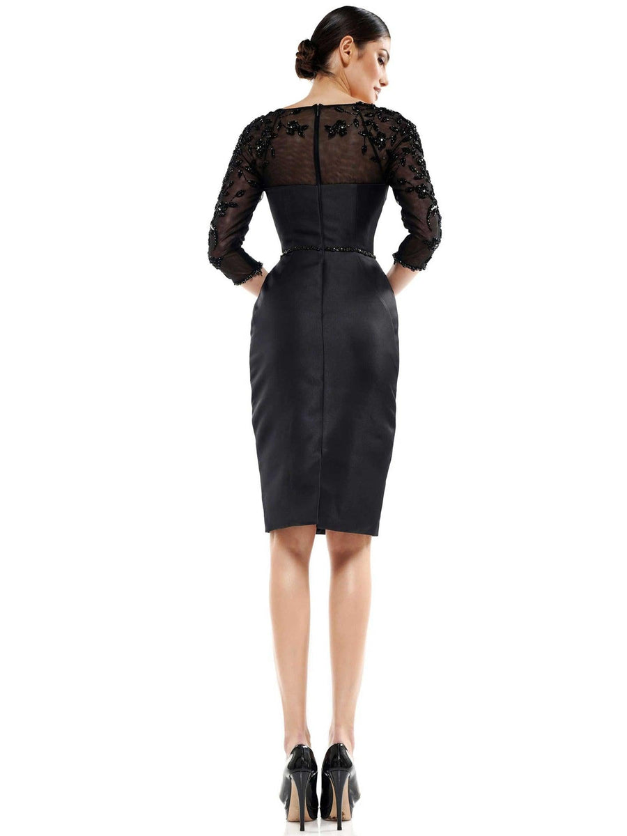 Marsoni Mother of the Bride Satin Short Dress 1061 - The Dress Outlet