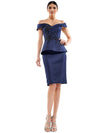 Marsoni Off Shoulder Peplum Short  Dress 1059 - The Dress Outlet