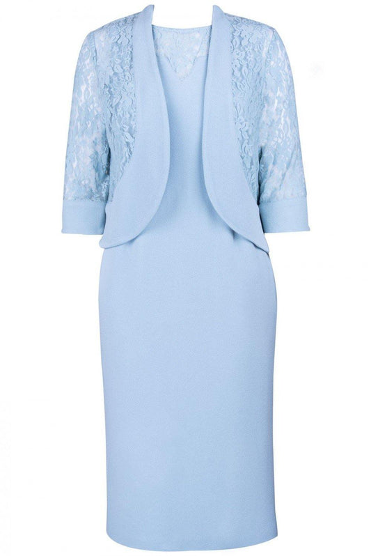 Maya Brooke Plus Size Short 2 Piece Day Jacket Dress - The Dress Outlet Maya Brooke