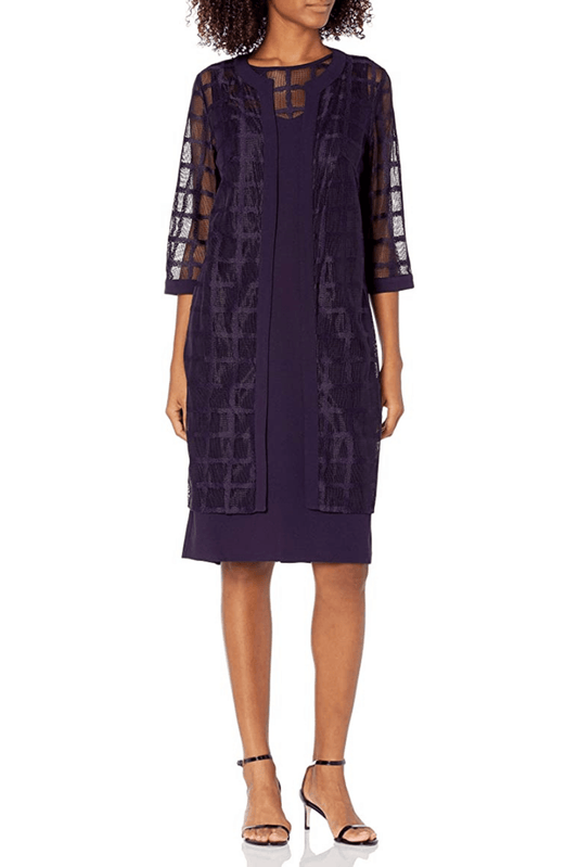 Maya Brooke Plus Size Short Jacket Dress 27367J - The Dress Outlet