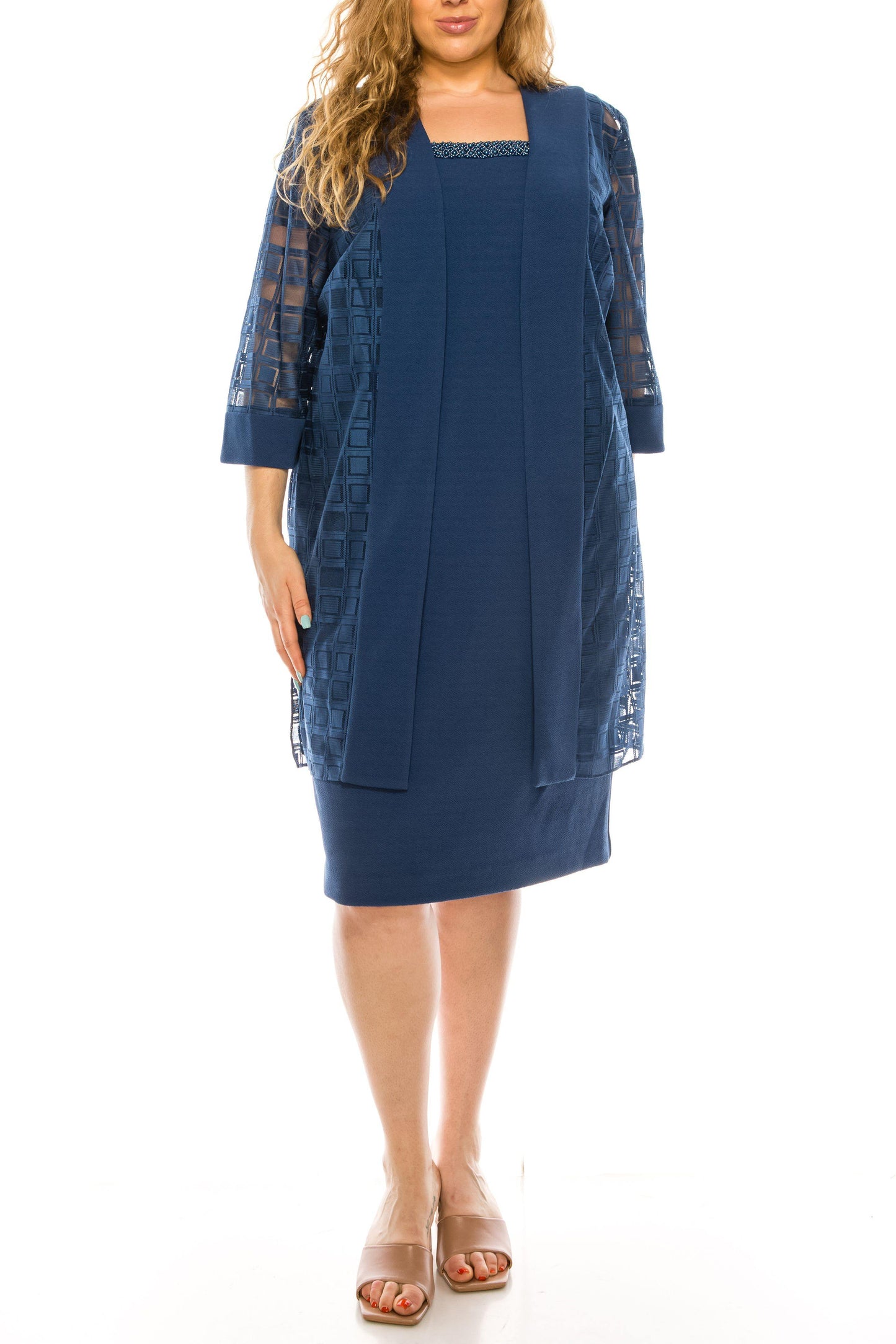 Maya Brooke Plus Size Short Jacket Dress 29163 - The Dress Outlet