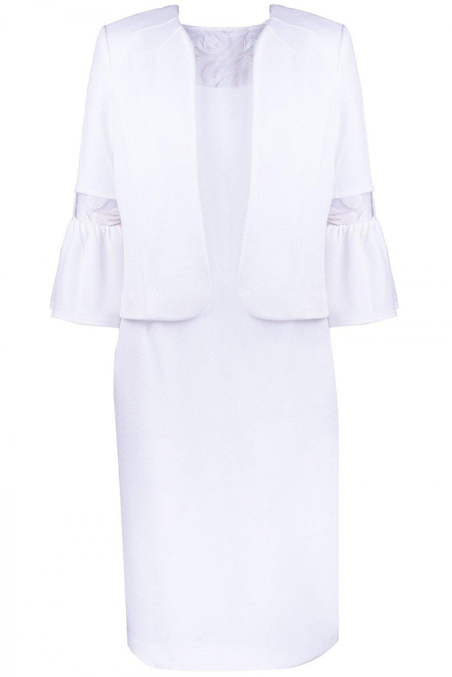 Maya Brooke Short Bell Sleeve 2 Piece Cocktail Dress - The Dress Outlet Maya Brooke