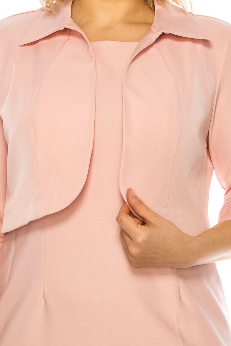 Maya Brooke Short Long Sleeve Jacket Dress 26921X - The Dress Outlet