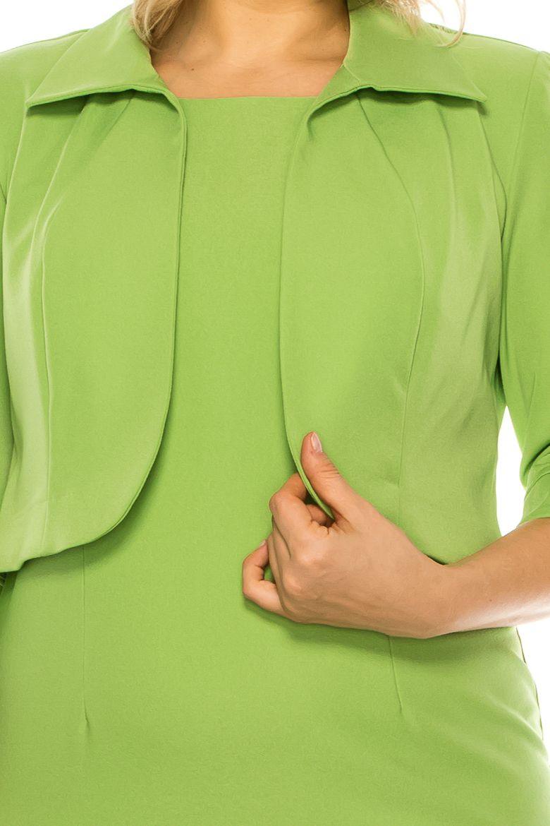 Maya Brooke Short Long Sleeve Jacket Dress 26921X - The Dress Outlet