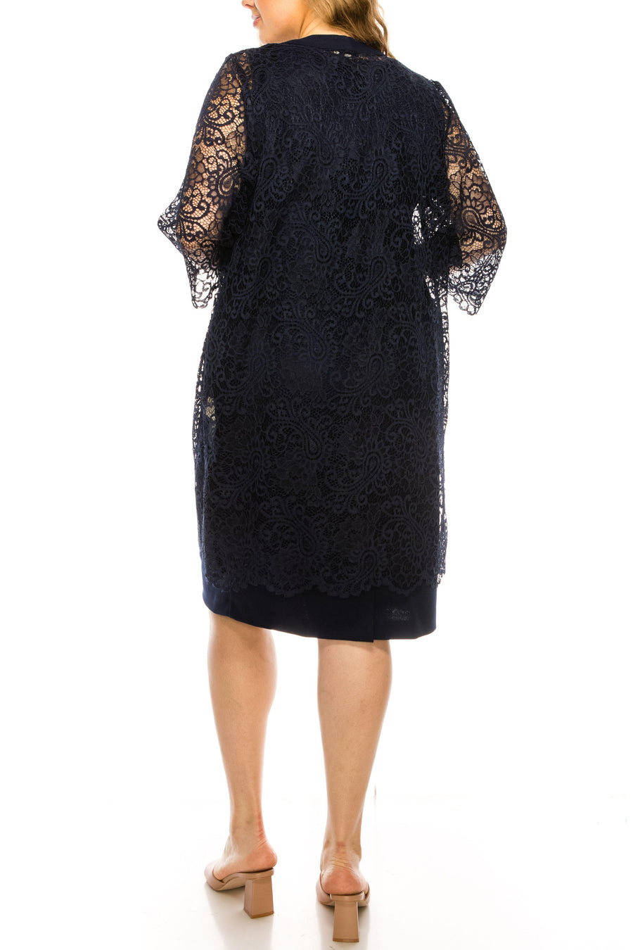 Maya Brooke Short 3/4 Sleeve Jacket Lace Dress 29258 - The Dress Outlet