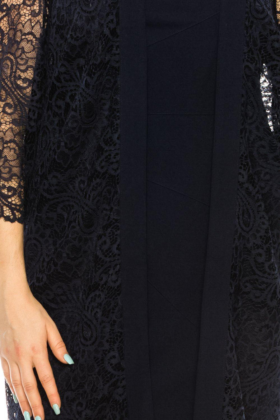 Maya Brooke Short 3/4 Sleeve Jacket Lace Dress 29258 - The Dress Outlet