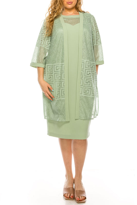 Maya Brooke Short Plus Size Jacket Dress 29140 - The Dress Outlet