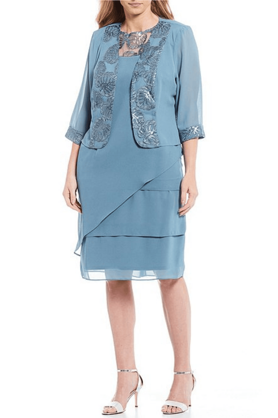 Maya Brooke Short Plus Size Jacket Dress 29149 - The Dress Outlet