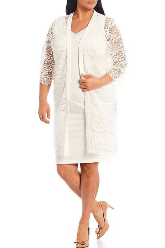 Maya Brooke Short Plus Size Jacket Dress 29401 - The Dress Outlet