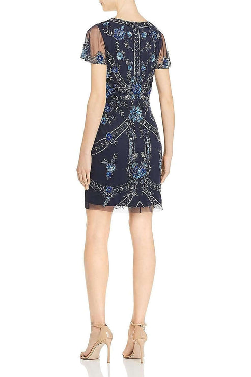 Cocktail Dresses Short Fitted Beaded Cocktail Dress Twilight