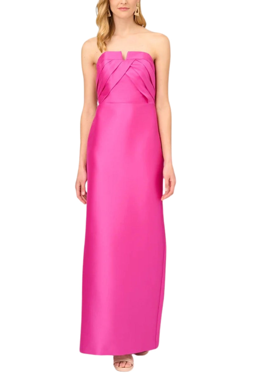 Formal Dresses Long Formal Pleated Evening Prom Dress Magenta