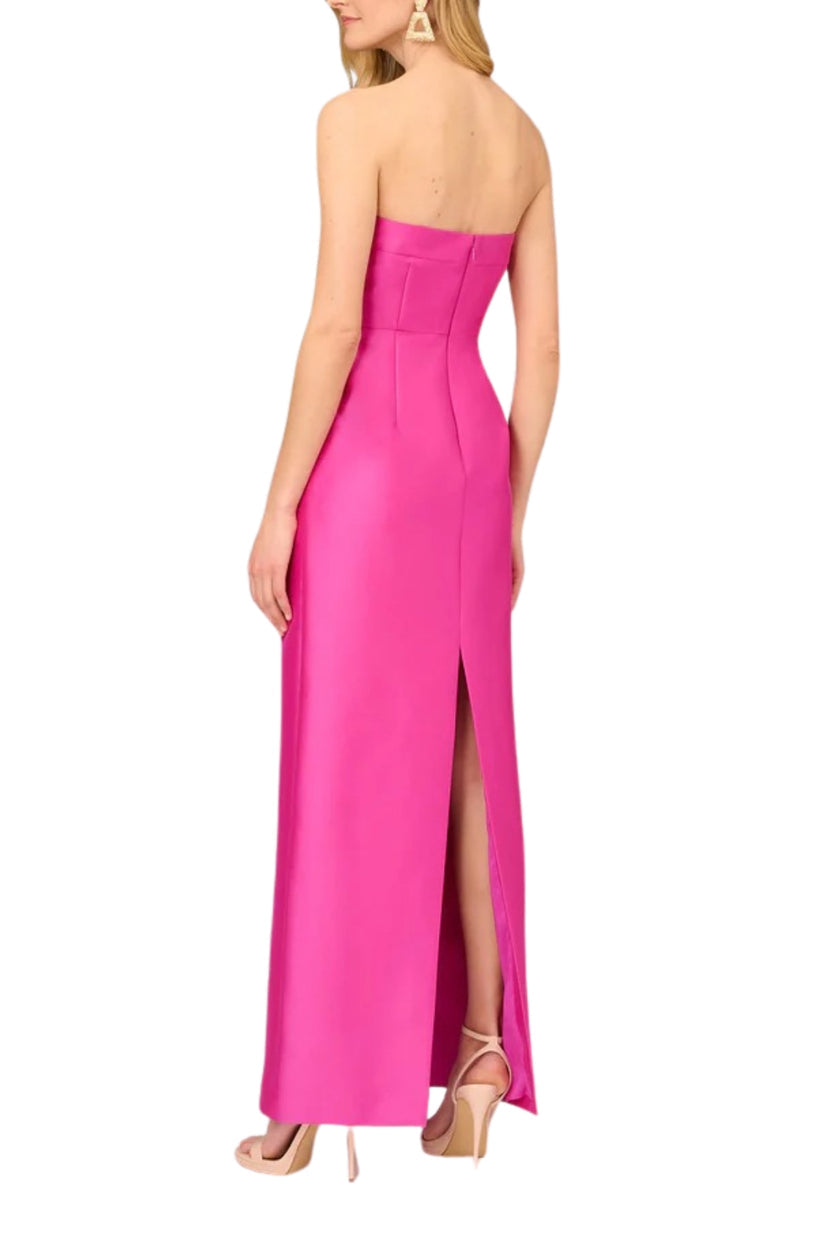 Formal Dresses Long Formal Pleated Evening Prom Dress Magenta
