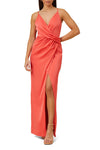 Prom Dresses Long Formal Fitted Slit Prom Dress Sugar Coral