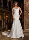 Wedding Dresses Long Simple Mermaid Wedding Dress White