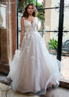 Wedding Dresses Bridal Ball Gown  Beaded Long Wedding Dress Ivory Almond Pink Light Rum Pink