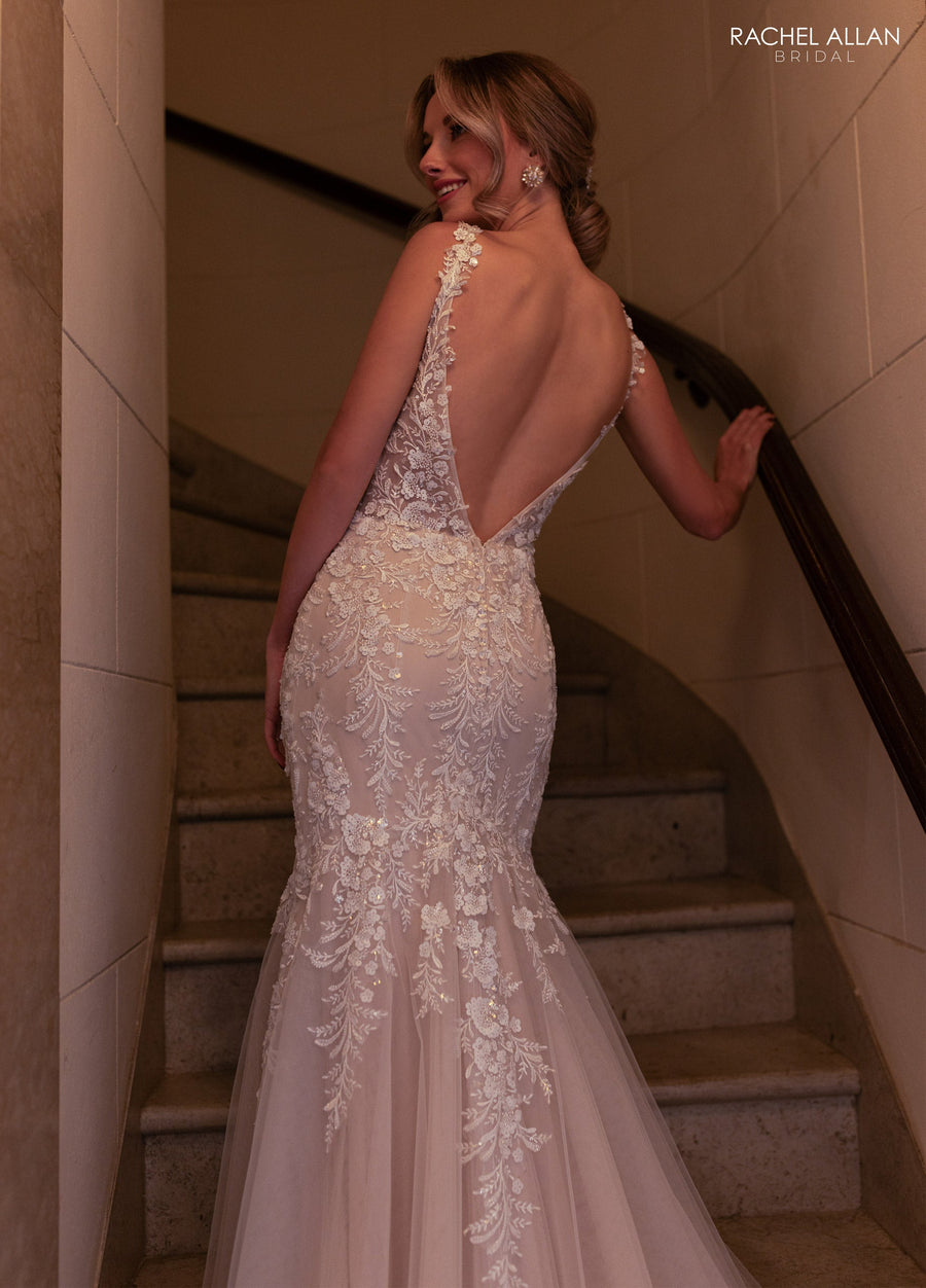 Wedding Dresses Mermaid Bridal Gown Long Wedding Dress Ivory Champagne Nude