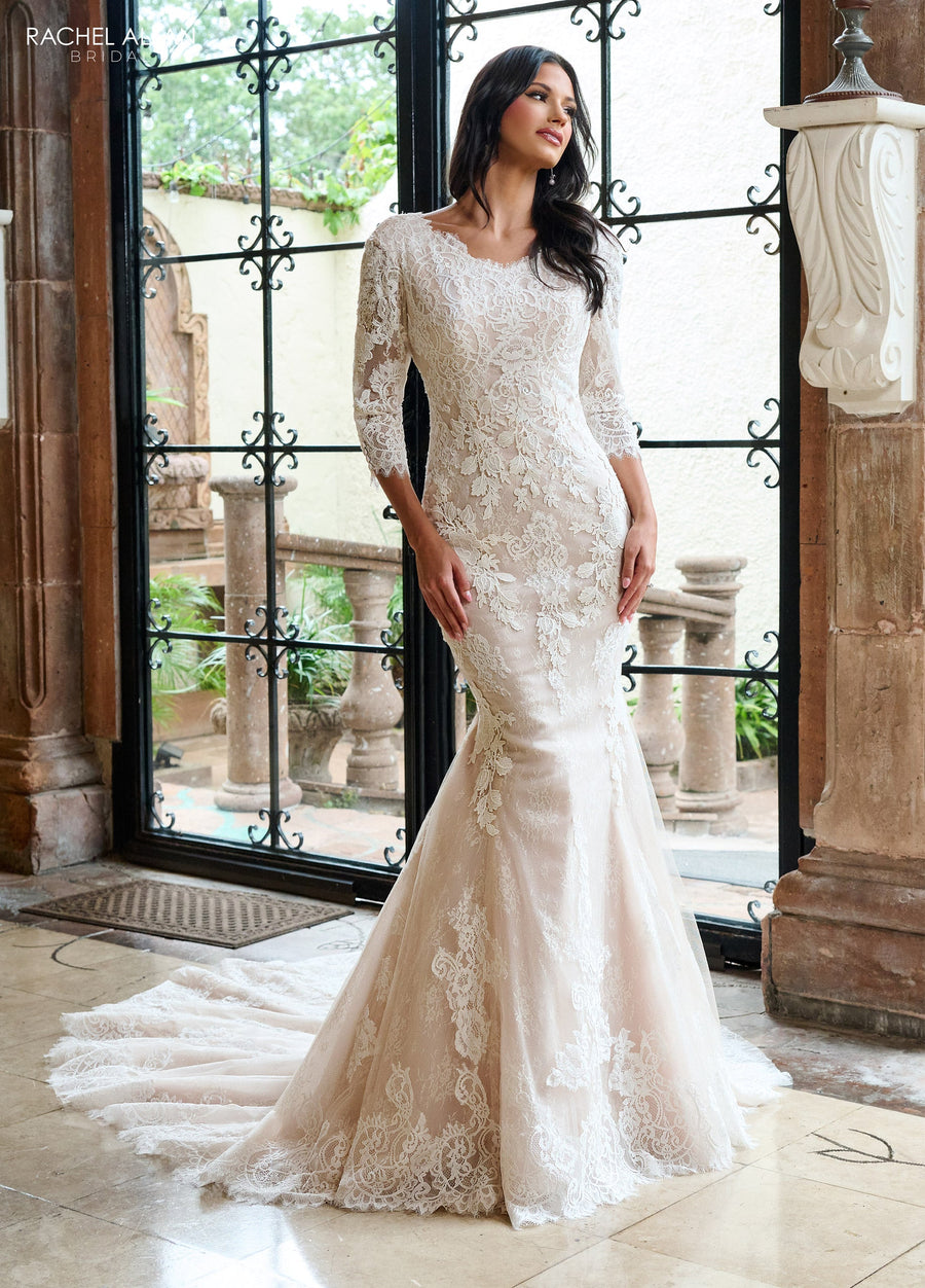 Wedding Dresses Long Glitter Lace Mermaid Wedding Dress Ivory Champagne