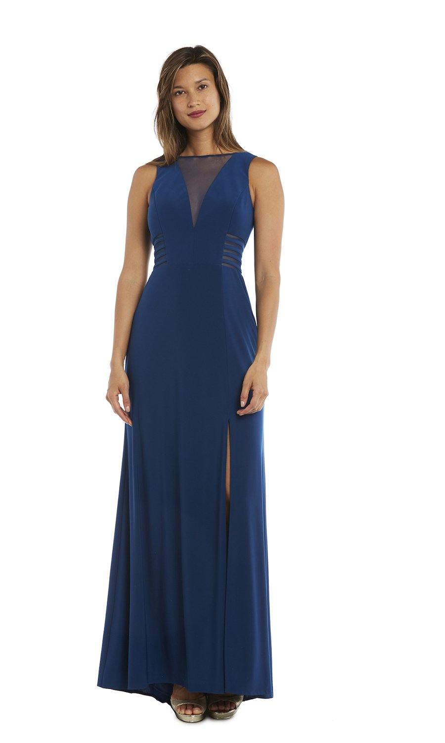 Morgan & Co Long Glitter Lace Formal Dress 12173 - The Dress Outlet