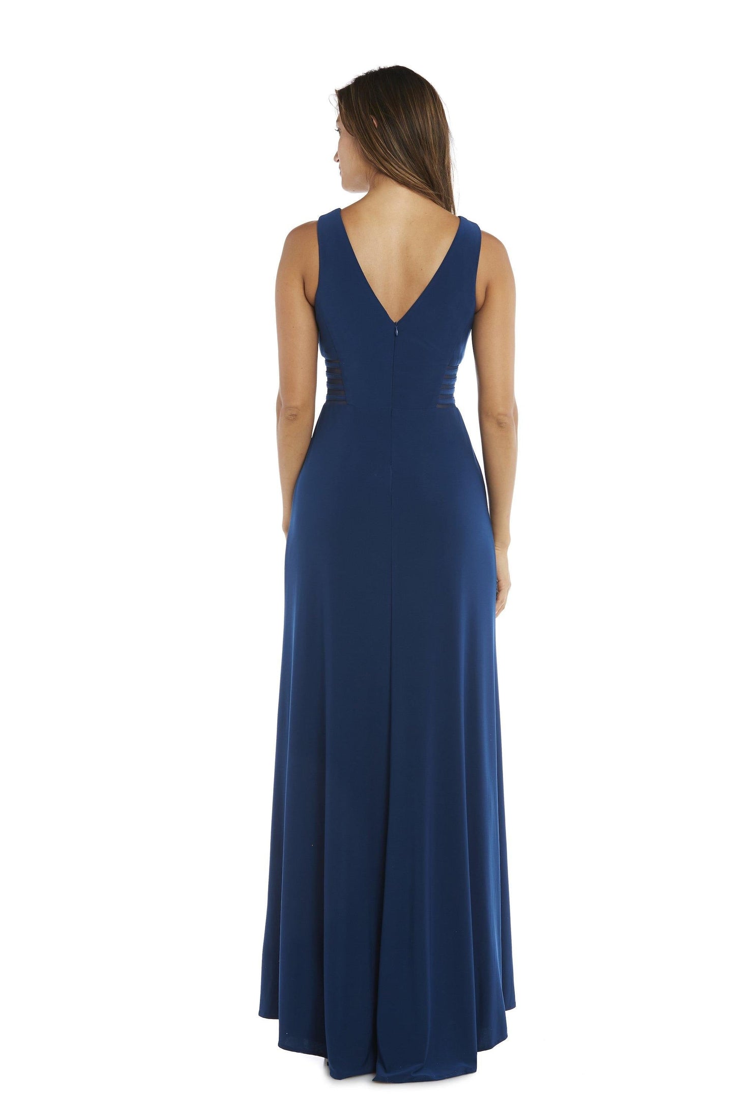 Morgan & Co Long Glitter Lace Formal Dress 12173 - The Dress Outlet