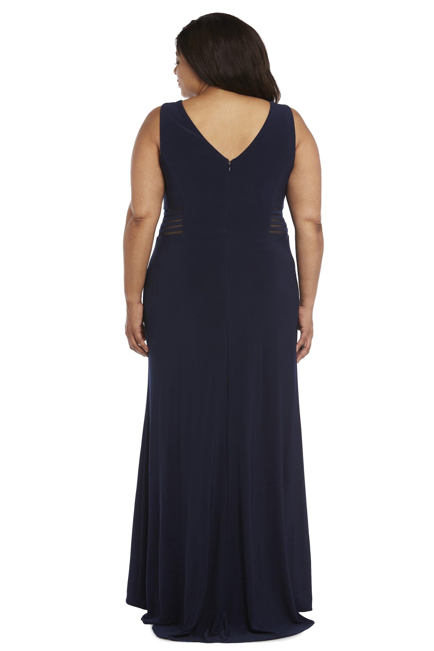 Morgan & Co Long Plus Size Formal Dress 12173WMM - The Dress Outlet