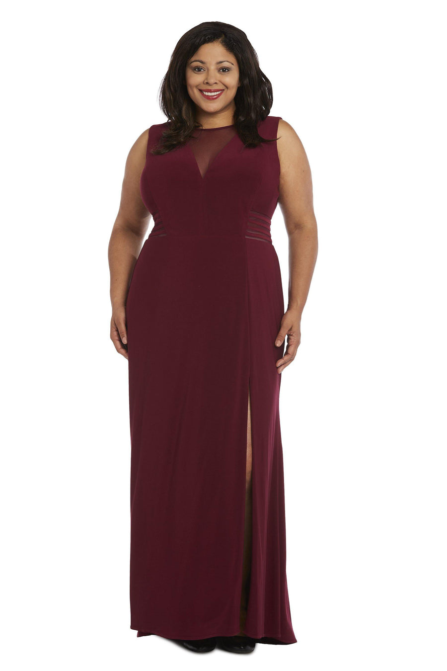 Morgan & Co Long Plus Size Formal Dress 12173WMM - The Dress Outlet