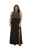 Morgan & Co Plus Size Long Formal Dress 12332WMM - The Dress Outlet