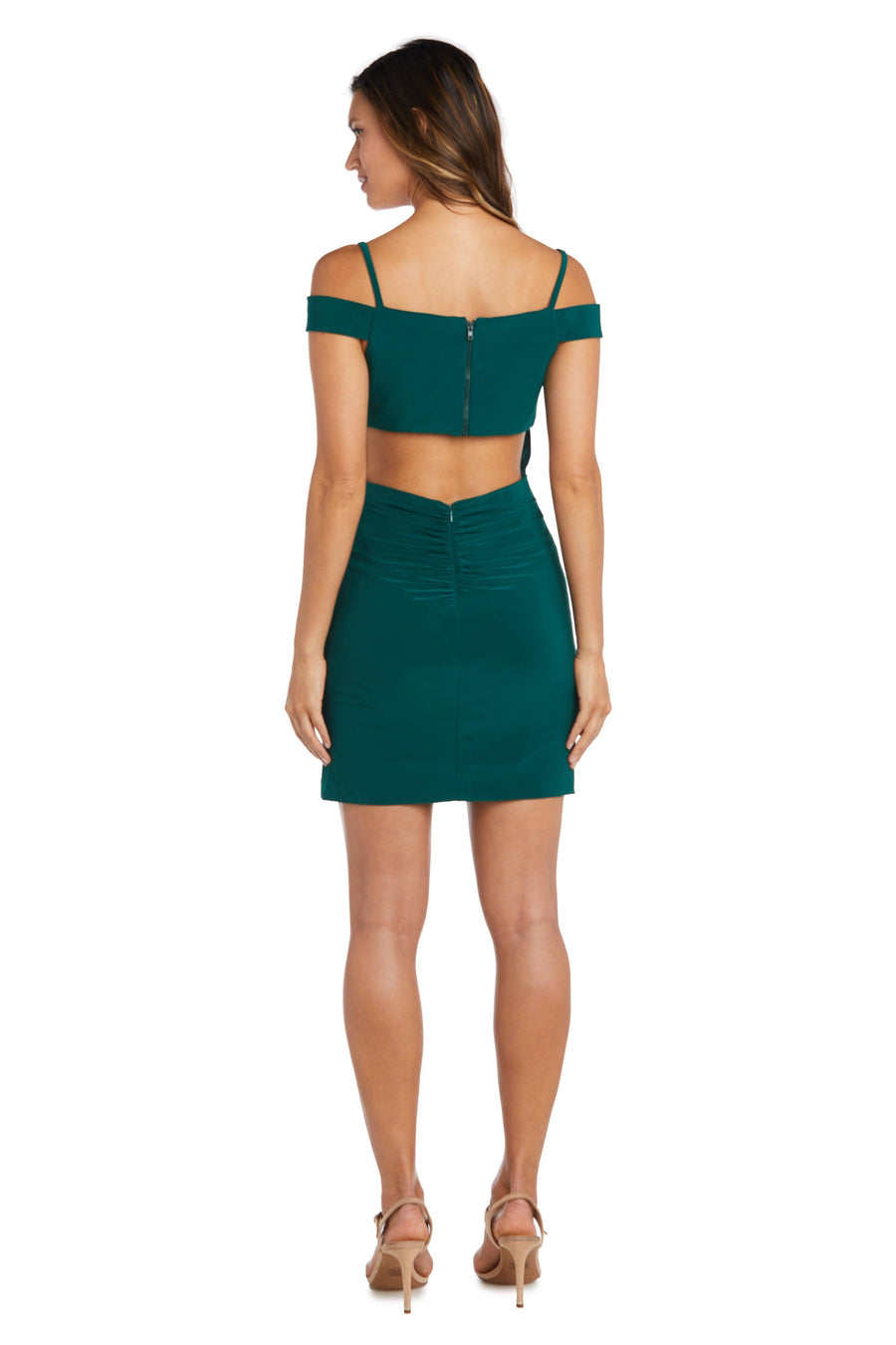 Morgan & Co Fitted Short Cocktail Dress 13043 - The Dress Outlet